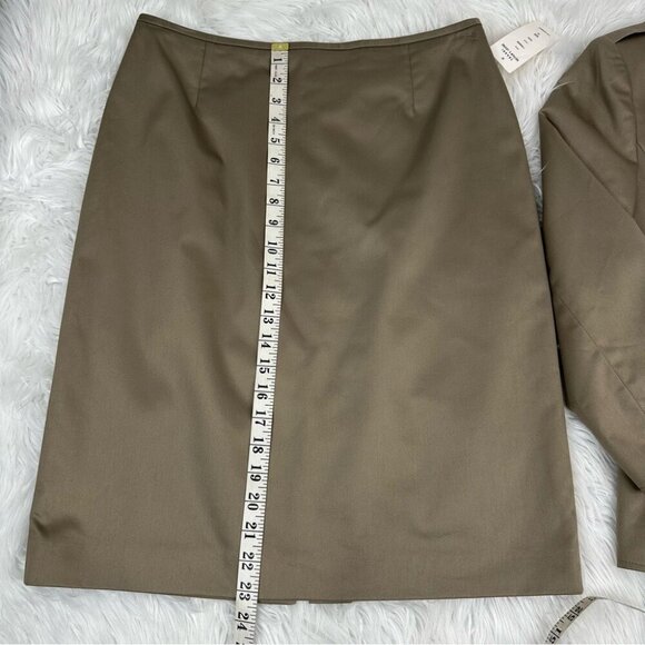 Tahari ASL Women’s NWT Teak Tan Spencerville Career Blazer Skirt Suit 10/C39/W31 - Picture 15 of 15